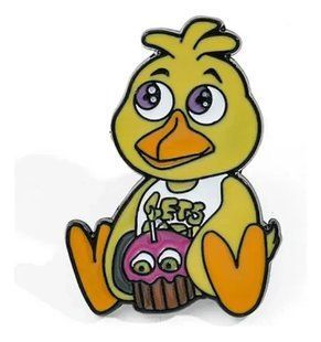 Значок пін П'ять ночей з Фредді Чіка Five Nights at Freddy's Chica 3 см 2979409808 фото