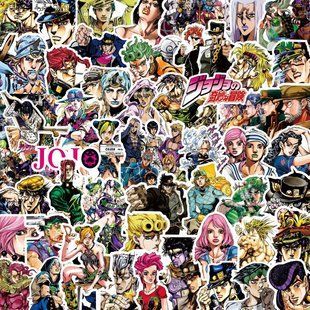 Стикерпак Невероятные приключения ДжоДжо Набор наклеек GeekLand JoJo 80 штук 2682784013 фото