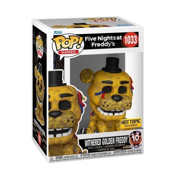 Фігурка Funko Pop П'ять ночей з Фредді Поламаний золотий Фредді Five Nights at Freddy's Freddy 10 см FP FNAF F 1033 FP FNAF F 1033 фото