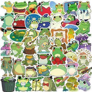 Стікерпак Жаби Набір наклейок GeekLand Frogs 50 штук 2682928512 фото