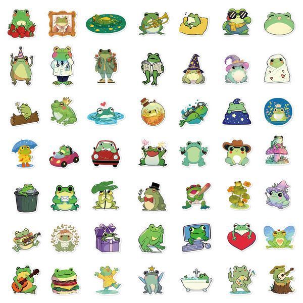 Стикерпак Лягушки Набор наклеек GeekLand Frogs 50 штук 2682928512 фото