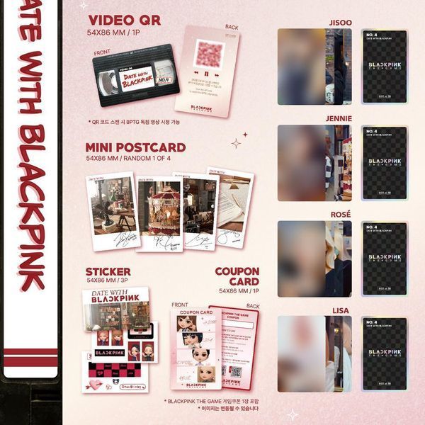 Картки ліцензійні Yg Entertainment The Game Photocard Collection Blackpink Колекція фотокарт Блекпінк YE 04 YE 04 фото