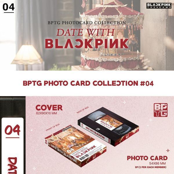 Картки ліцензійні Yg Entertainment The Game Photocard Collection Blackpink Колекція фотокарт Блекпінк YE 04 YE 04 фото