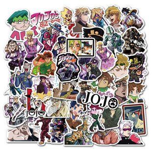 Стікерпак Неймовірні пригоди ДжоДжо Набір наклейок GeekLand JoJo 50 штук 2426809949 фото