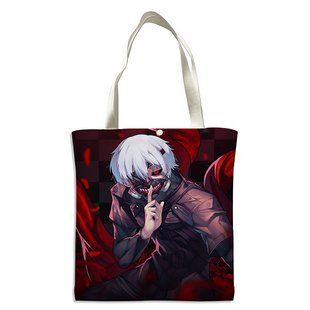 Шопер еко-сумка Токійський гуль Кен Канекі Tokyo Ghoul Kaneki Ken 33 х 37 см двосторонній 2863954658 фото