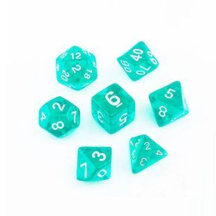 Кости игральные многогранные 7шт, 4-20 граней, дайсы, акрил 2998496260 фото