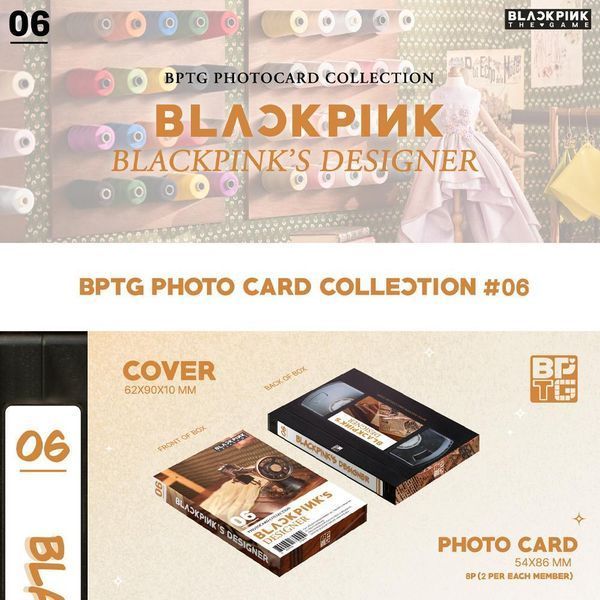 Карты лицензионные Yg Entertainment The Game Photocard Collection Blackpink Коллекция фотокарт Блекпинк YE 06 YE 06 фото