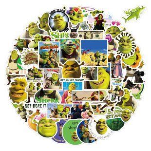 Стикерпак Шрек набор наклеек GeekLand Shrek 100 штук 2680364431 фото