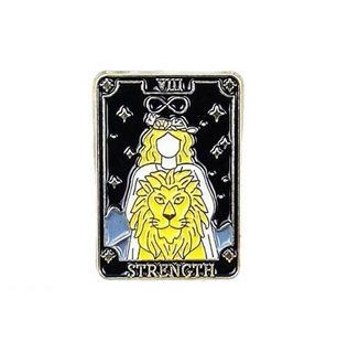 Значок пін Карта Таро Сила Tarot card Strength 3 см 2977652031 фото