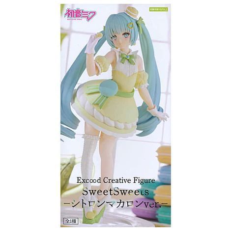 Фигурка FuRyu Вокалоид Хацунэ Мику VOCALOID Hatsune Miku Sweet Sweets Citron Macaron ver. 21 см FR V HMCM 21 FR V HMCM 21 фото