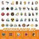 Стикерпак Фоллаут Набор наклеек GeekLand Fallout 50 штук 2680379144 фото 2