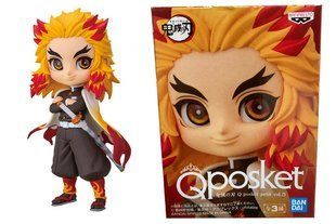Фигурка Banpresto&nbsp;Q Posket&nbsp;Mini&nbsp;Кедзюро Рэнгоку Клинок рассекающий демонов Kyojuro Rengoku 7 см WST KR 19 WST KR 19 фото
