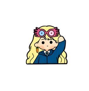 Значок пін Гаррі Поттер Луна Лавгуд - дівчинка в окулярах Harry Potter Luna Lovegood - the girl with glasses 3 см 2980039489 фото