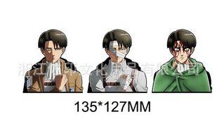 Голографическая наклейка Атака Титанов Леви Аккерман Attack on Titan Levi Ackermann 2667575904 фото