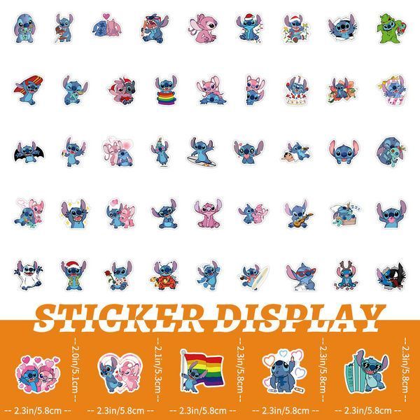 Стикерпак Стич Набор наклеек GeekLand Stitch 50 штук 2682300717 фото