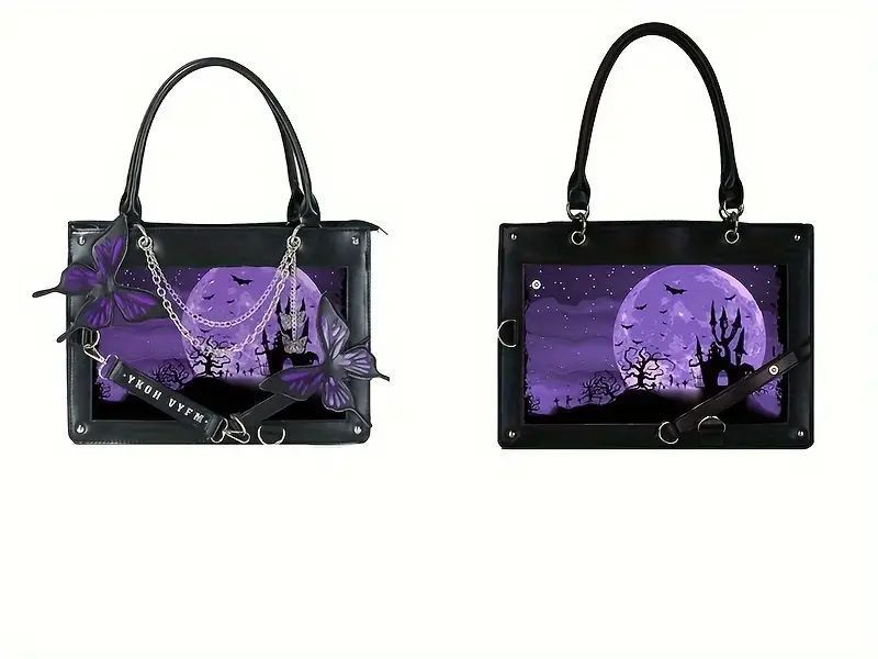 Сумка в стиле Лолита фиолетовая Lolita&nbsp;Bag 35x25x10 см 2914424381 фото