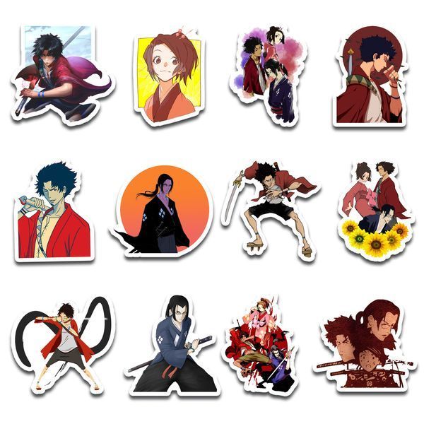 Стикерпак Набор наклеек GeekLand Самурай Чамплу Samurai Champloo 45 штук SP SH 01 SP SH 01 фото