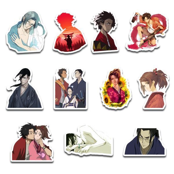 Стикерпак Набор наклеек GeekLand Самурай Чамплу Samurai Champloo 45 штук SP SH 01 SP SH 01 фото