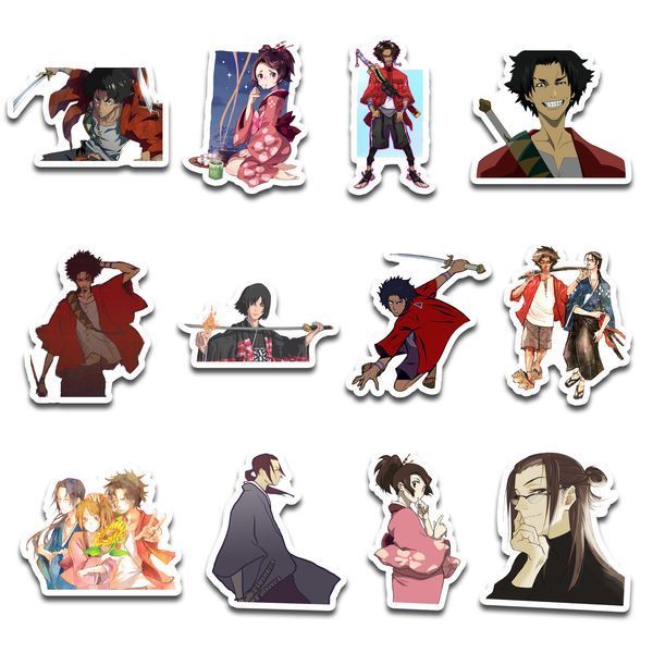 Стикерпак Набор наклеек GeekLand Самурай Чамплу Samurai Champloo 45 штук SP SH 01 SP SH 01 фото