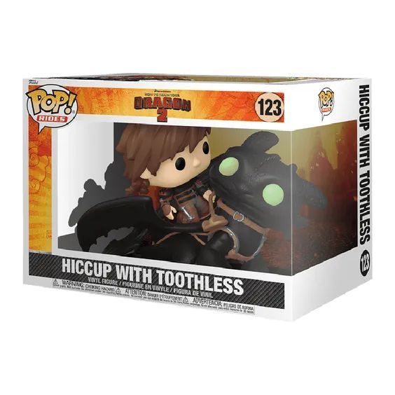 Фигурка Funko Pop Как приручить дракона Беззубик Иккинг How to Train Your Dragon Hiccup Toothless 15 см HD 123 HD 123 фото