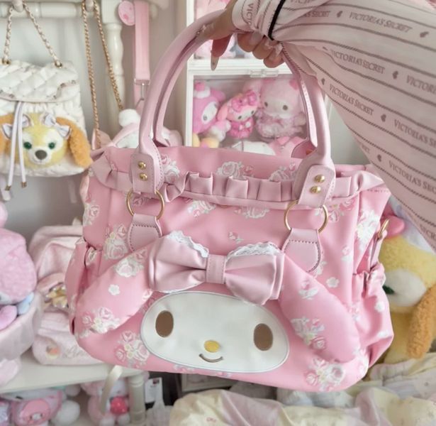 Сумка через плече Хеллоу Кітті Май Мелоді Hello Kitty My Melody 26х36х16 см 2996704147 фото