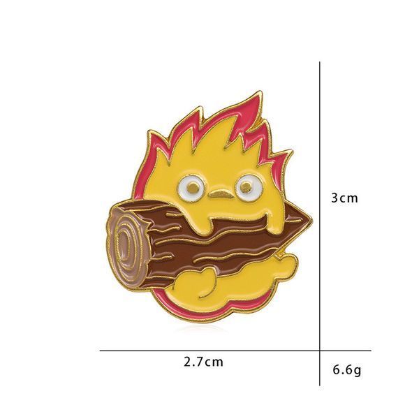 Значок Кальцифер Ходячий Замок Хаула Calcifer Howls Moving Castle CH Z HMC 02 CH Z HMC 02 фото