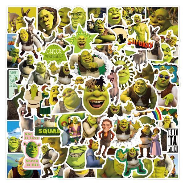 Стикерпак Шрек набор наклеек GeekLand Shrek 60 штук 2423917831 фото