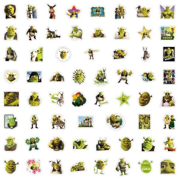 Стикерпак Шрек набор наклеек GeekLand Shrek 60 штук 2423917831 фото