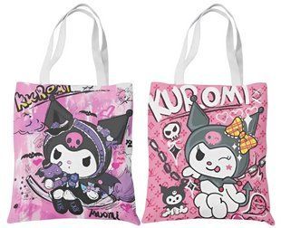 Шоппер эко-сумка Хеллоу Китти Куроми Hello Kitty Kuromi 36 х 33 см двухсторонний 2452699188 фото