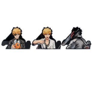 Голографическая наклейка Человек бензопила Денджи Chainsaw Man Denji 13,5 х 10 см 3024696163 фото