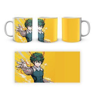 Кружка GeekLand Моя геройская академия My Hero Academia Деку на желтом фоне MHA 02.550 MHA 02.550 фото