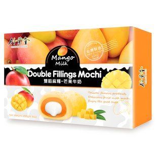 Пирожное Моти Мочи Bamboo House Double Fillings Mochi Mango Milk с двойной начинкой манго молоко 180 г 3169892597 фото