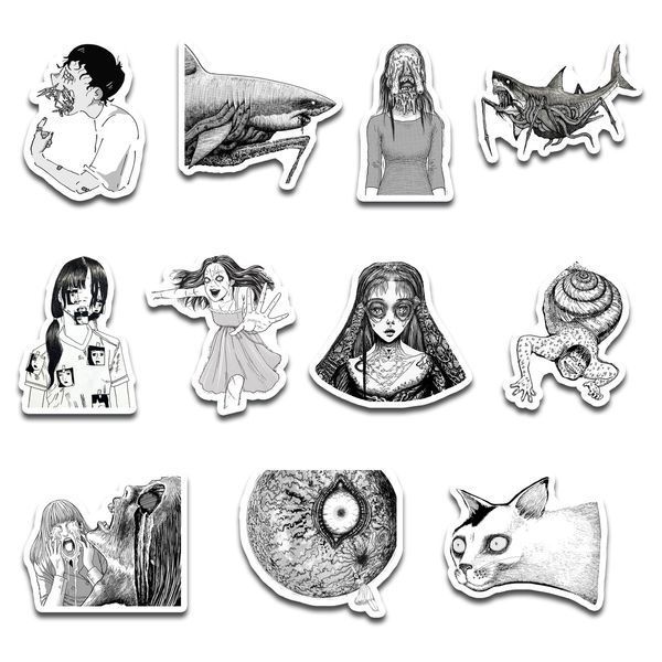 Стікерпак Набір наклейок GeekLand Дзюндзі Іто Junji Ito 45 штук SP JI 01 SP JI 01 фото
