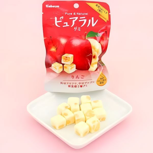 Жевательный мармелад Kabaya Gummy Candy Pure Rarugummy Apple со вкусом яблока 58 г 2851745146 фото