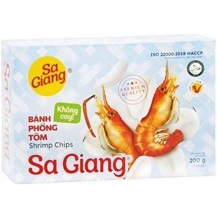 Чіпси для готування Sa Giang Shrimp Chips зі смаком креветок 200 г 3169913056 фото