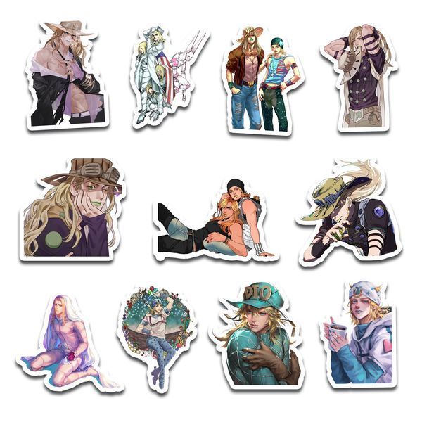 Стикерпак Набор наклеек GeekLand ДжоДжо Гонка Стальной шар JoJo Steel Ball Run 45 штук SP JJ 02 SP JJ 02 фото