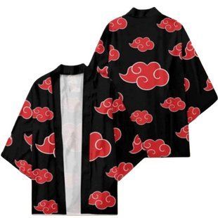 Плащ Хаори Накидка в японском стиле Наруто Акацуки Naruto Akatsuki 2912986396 фото