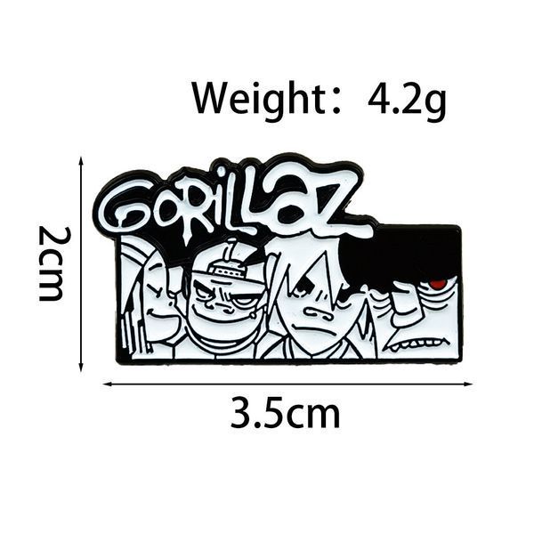 Значок пін Горілаз Gorillaz 3 см 2956867530 фото