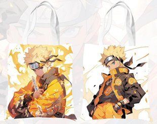 Шоппер эко-сумка Наруто Naruto 36 х 33 см двухсторонний 2452694331 фото