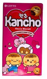 Печенье (профитроли) с шоколадной начинкой Lotte Kancho Choco Biscuit 42 г 23.09.2026 фото