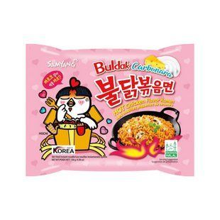 Лапша рамен Samyang Buldak Carbonara Spicy Ramen Булдак Гостра курка з карбонару 140 г 2817800699 фото