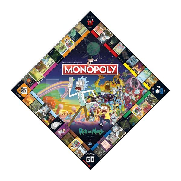 Настольная игра Hasbro Монополия 17+ Рик и Морти Rick and Morty Edition 2-6 игроков на английском языке 3169947897 фото