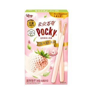 Палички Glico Pocky Cloud зі смаком полуничного молока Strawberry Milk Flavor 40 г 3185593152 фото
