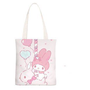 Шопер еко-сумка Хеллоу Кітті Май Мелоді Hello Kitty My Melody 38x35 см двосторонній 2933961249 фото