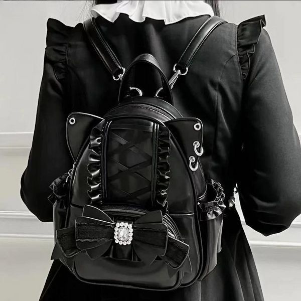 Рюкзак в стилі Лоліта Рожевий Lolita&nbsp;Backpack Pink 25x20x9 см 2700922969 фото