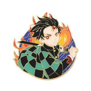 Значок Клинок, що розсікає демонів Танджиро Demon Slayer Tanjiro 6 см P DS T 02 P DS T 02 фото