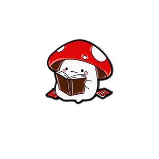 Значок пін Гриб Мухомор з книгою Mushroom 3 см 2980546115 фото