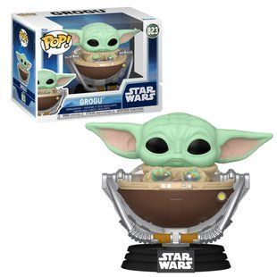 Фигурка Funko Pop Фанко Поп Мандалорец Грогу The Mandalorian Grogu in Pram 10 см 823 FP TM G 823 фото