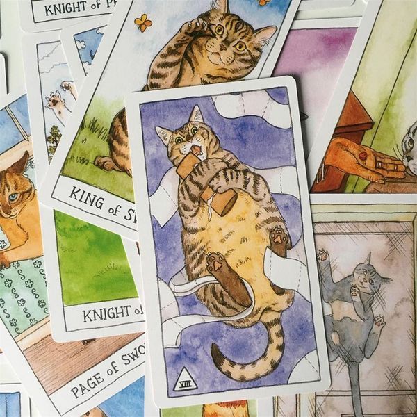 Карты Таро Tarot Deck Милый кот Cat Tarot 78 штук в комплекте 10 см 2759357842 фото