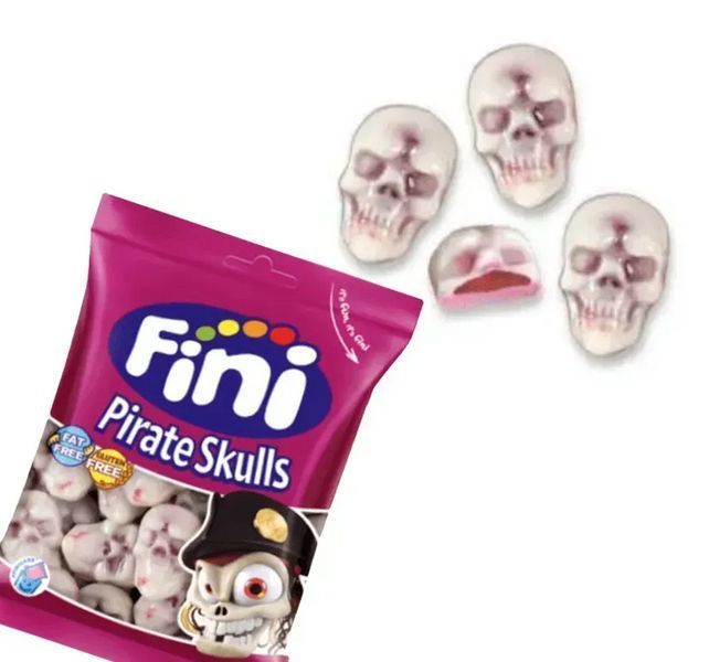 Желейні цукерки Fini Halloween Pirate Skulls 90 г 2797347318 фото